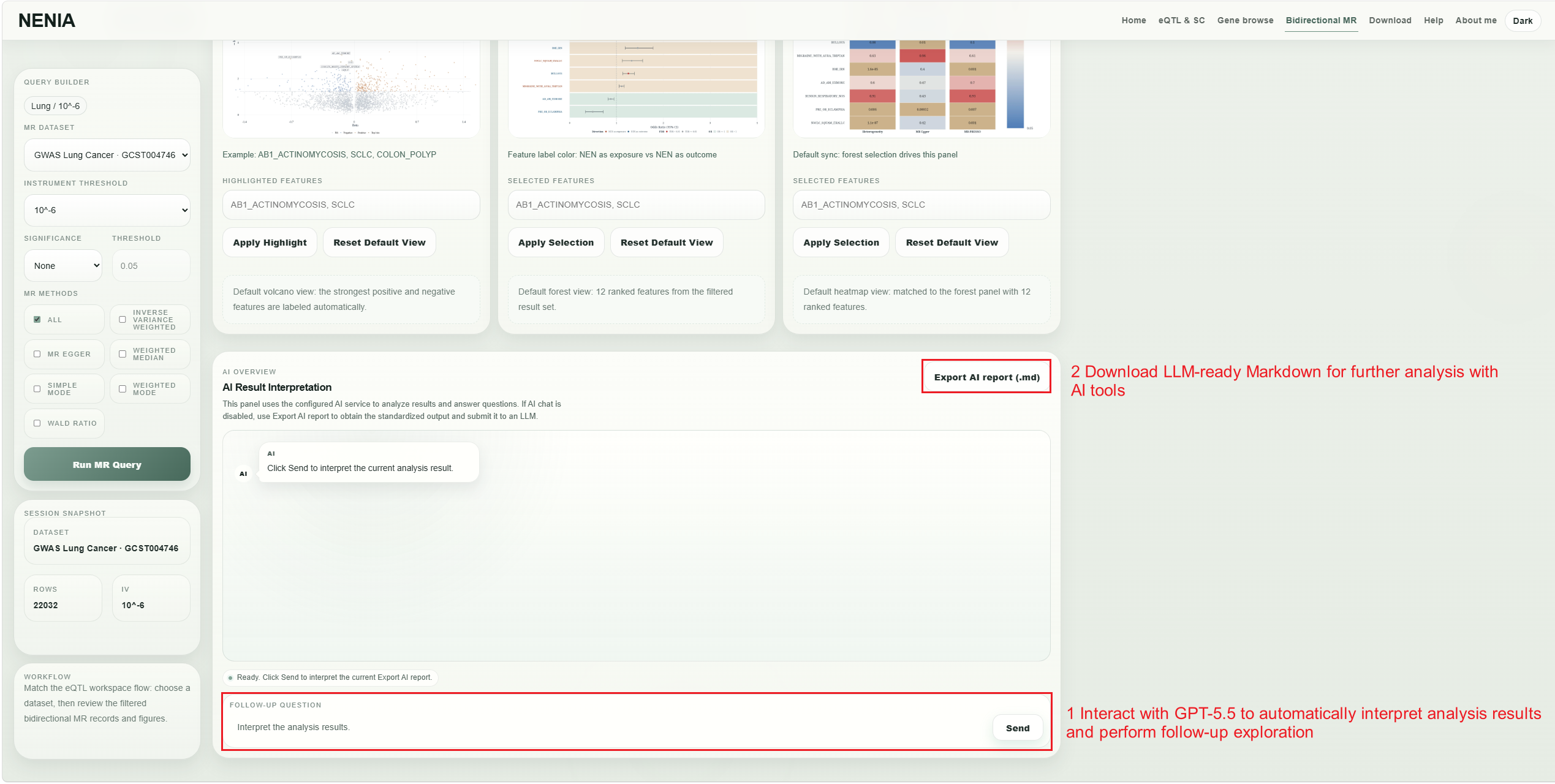 Bidirectional MR tutorial step 4