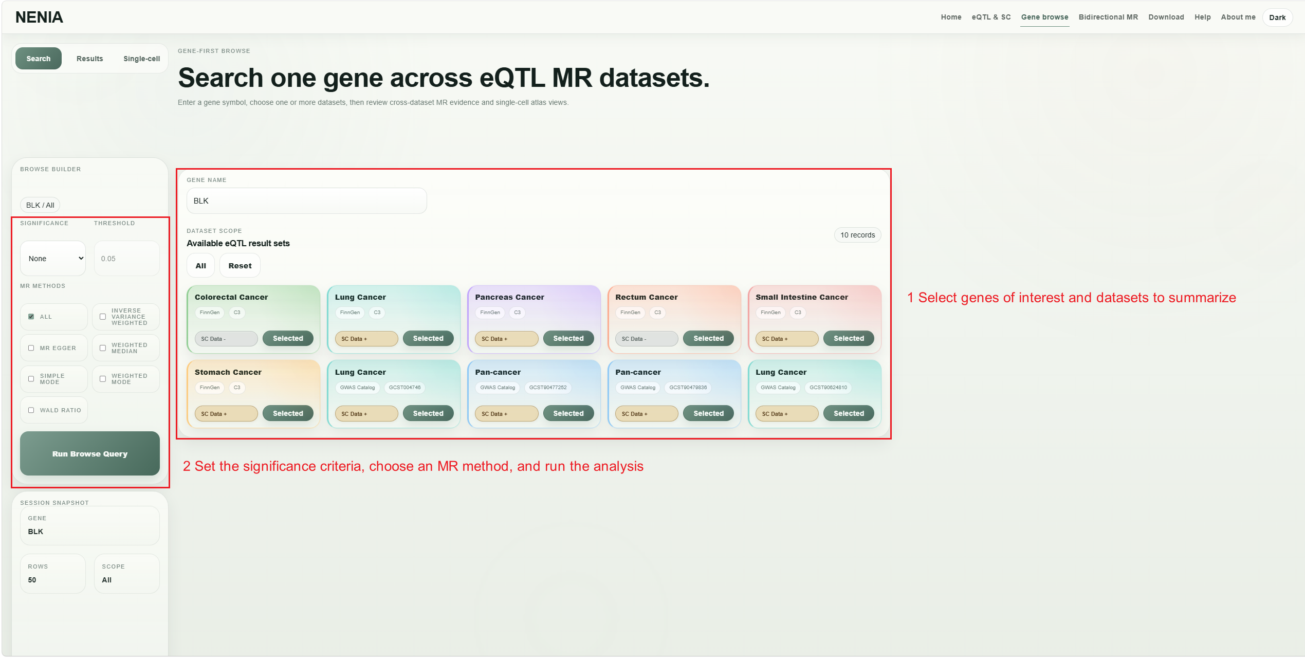 Gene browse tutorial step 2